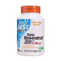 Doctors Best Trans Resveratrol with ResVinol 200 mg 60 veggie caps