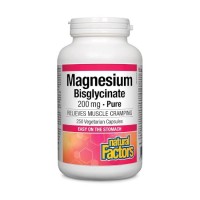 Natural Factors Magnesium Bisglycinate Pure 200 mg 250 caps