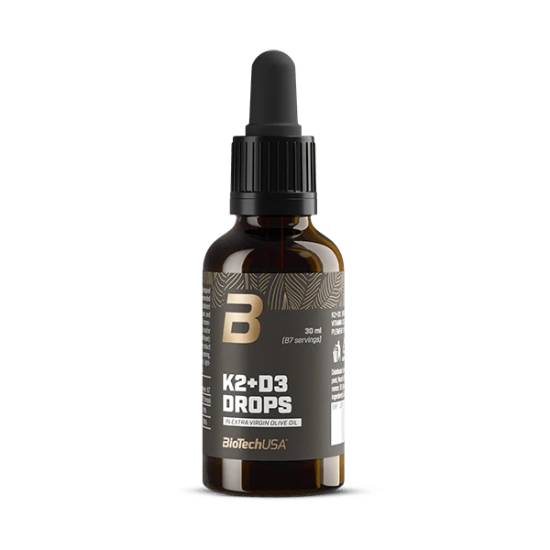 BIOTECH USA K2 and D3 Drops 30 ml цена онлайн магазин FitnessDobavki.bg