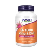 Now Foods Vitamin C 1000 mg Zinc and D3 100 vcaps